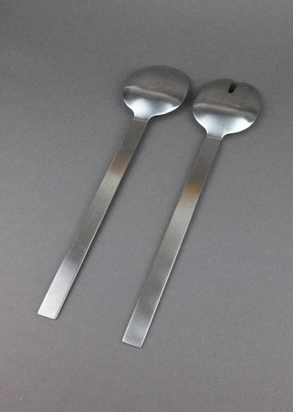 couverts de service en inox brossé