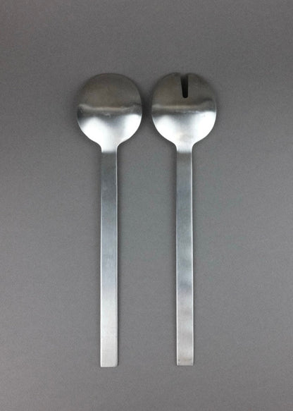 couverts de service en inox brossé