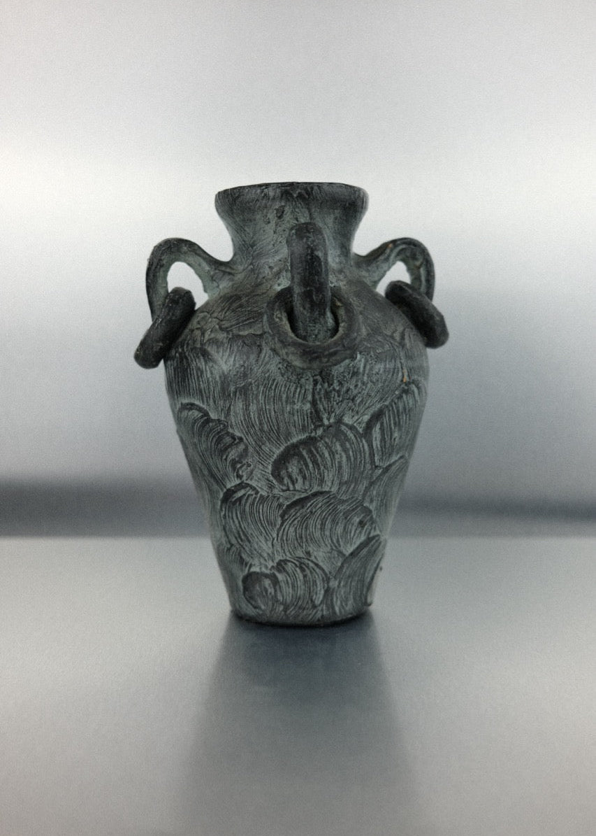 vase en terre cuite années 1970