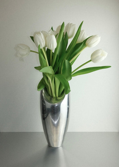 vase sculptural en fonte d’aluminium – années 70