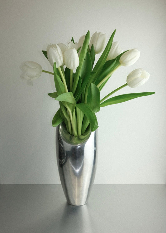 vase sculptural en fonte d’aluminium – années 70