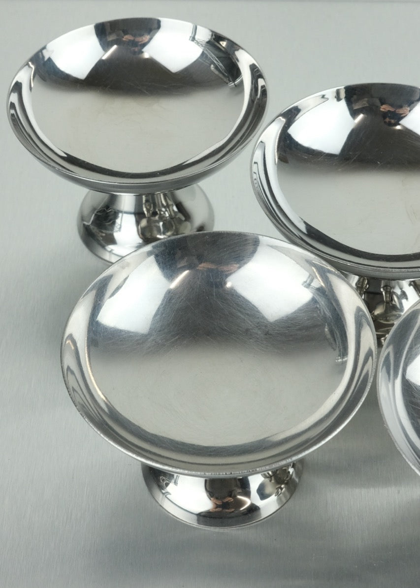 6 coupelles en inox design moderne