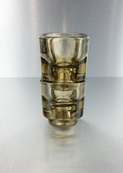 duo de coquetiers en verre fumé par Joe Colombo