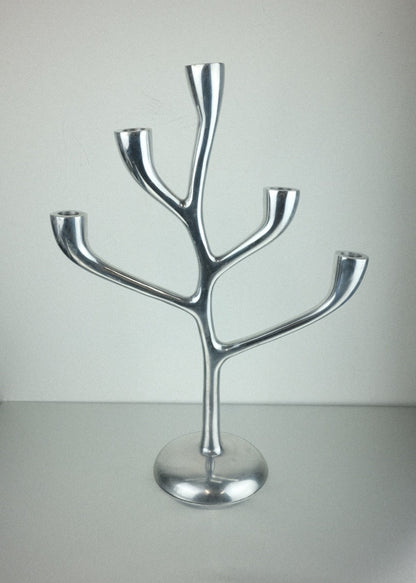 grand chandelier "arbre" en fonte d’aluminium