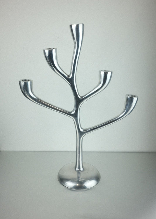 grand chandelier "arbre" en fonte d’aluminium