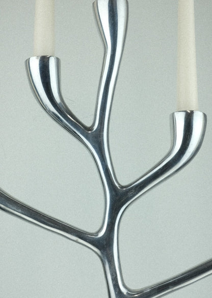 grand chandelier "arbre" en fonte d’aluminium