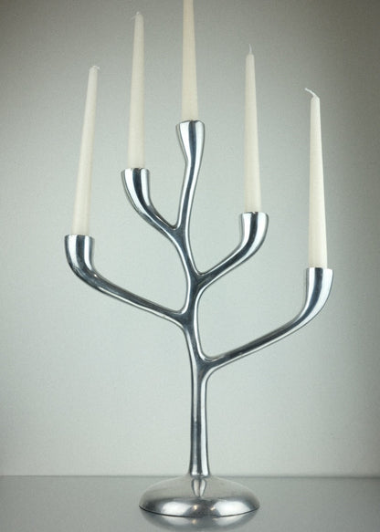 grand chandelier "arbre" en fonte d’aluminium