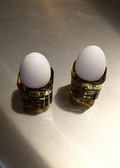 duo de coquetiers en verre fumé par Joe Colombo