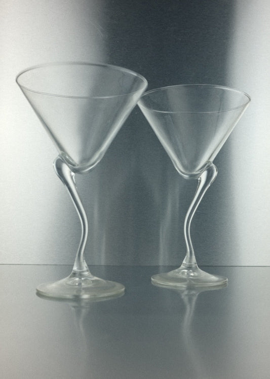 duo de verres à martini zig zag