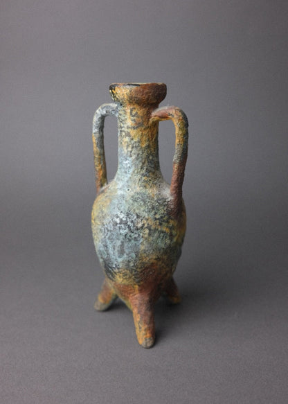 mini amphore décorative en céramique patinée