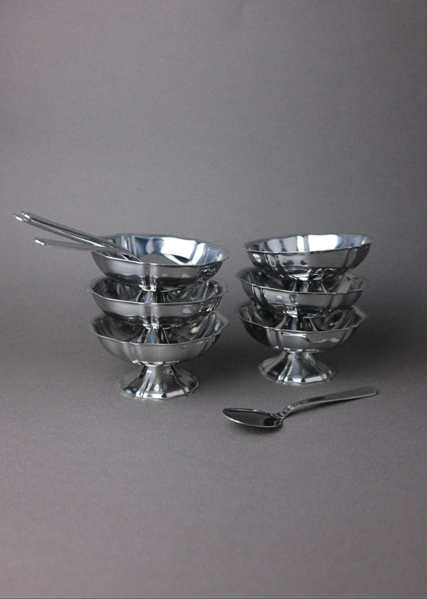 6 coupelles inox Guy Degrenne