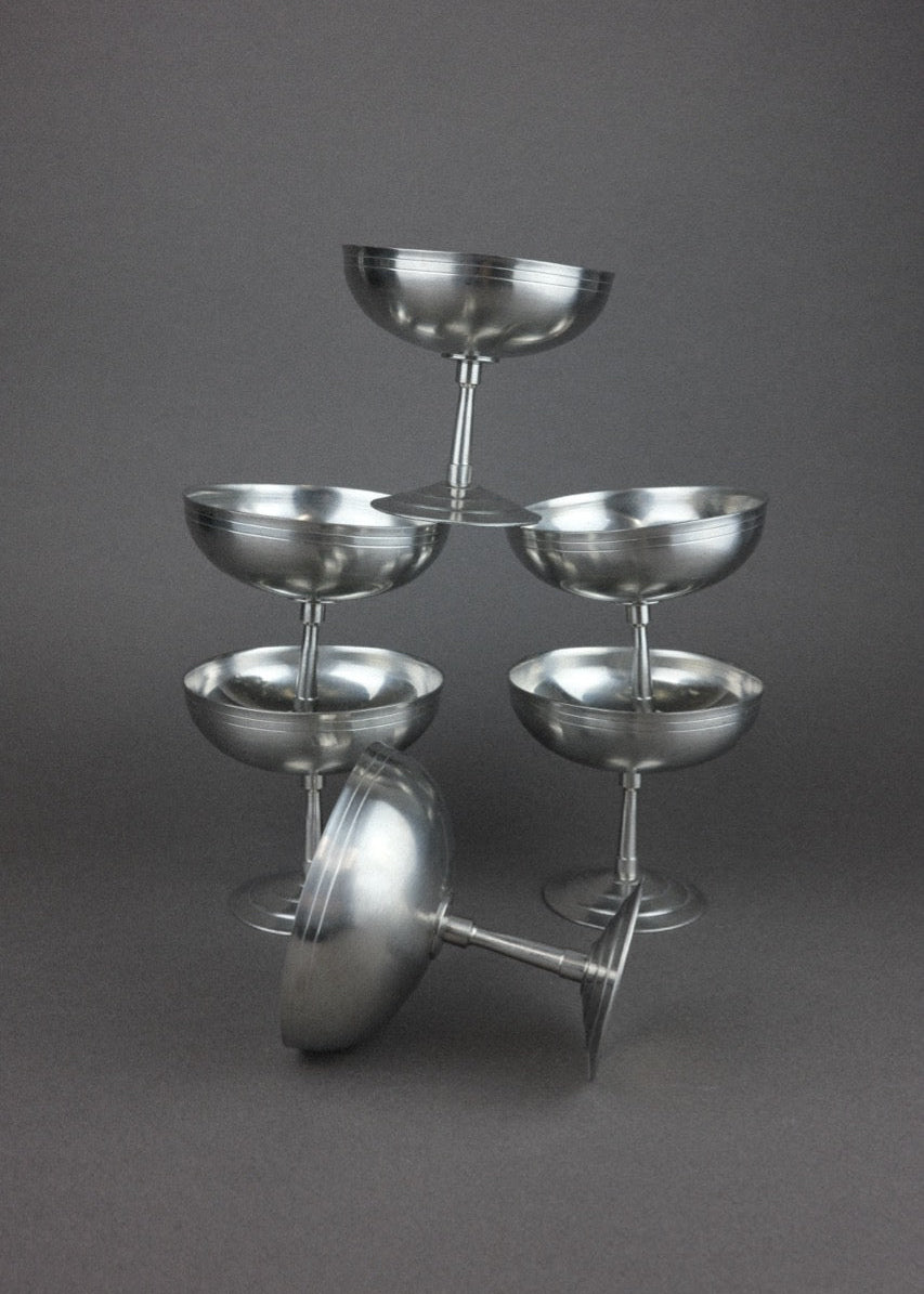 6 coupelles en inox Letang Remy