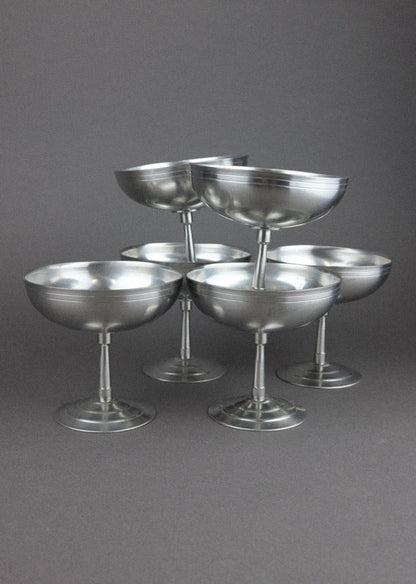 6 coupelles en inox Letang Remy