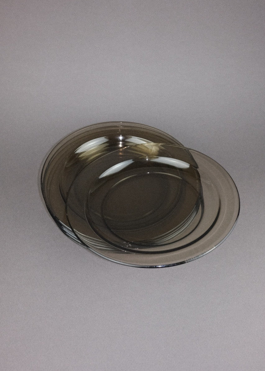 set de 5 assiettes vintage fumées – Arcoroc France