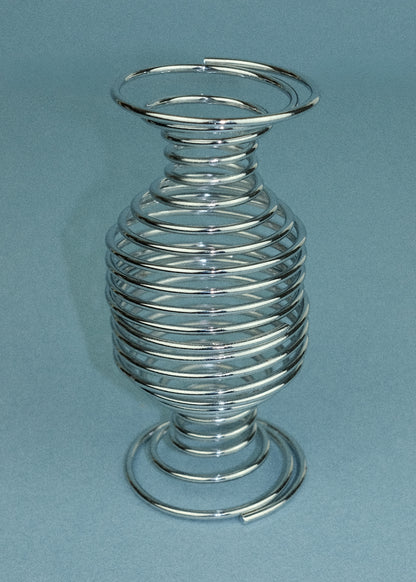 duo de coquetiers spirale chromés