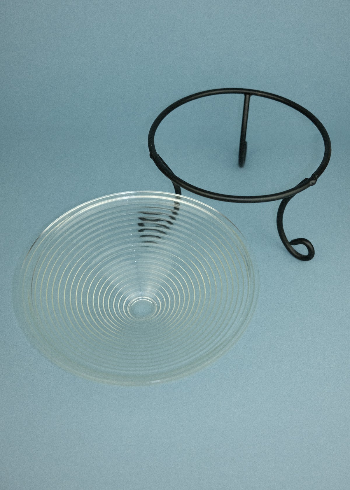 coupe en verre strié