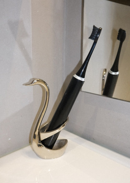 cygne porte-cuillères en métal