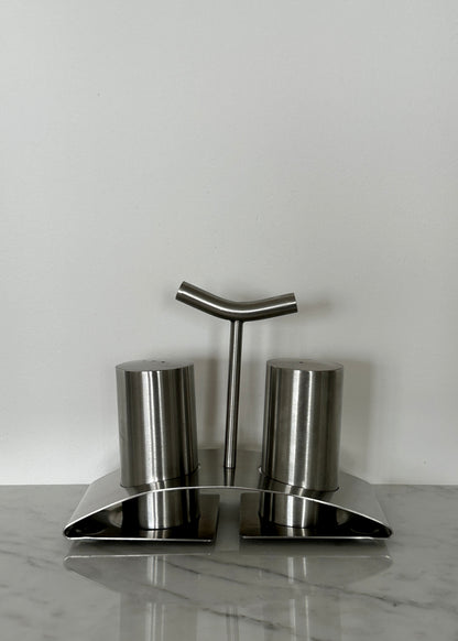serviteur à sel & poivre inox brossé
