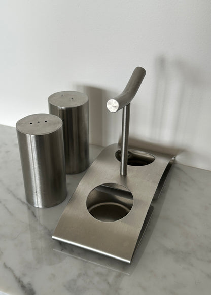 serviteur à sel & poivre inox brossé